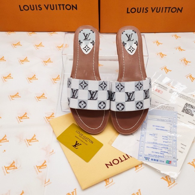 Louis Vuitton Womens Shoes LOCK IT FLAT MULE Whatapp