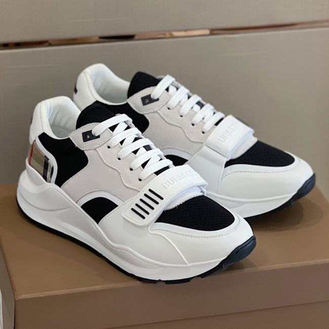 Burberry Men Shoes Fashion Sneakers Luxury Brand Vintage Cotton Sneaker with Original Box Whatapp