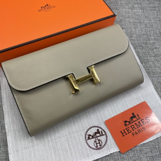 Hermes Womens Mens Wallets Purse Constance Clutch Leather Design Coin Bag with Original Box Whatapp