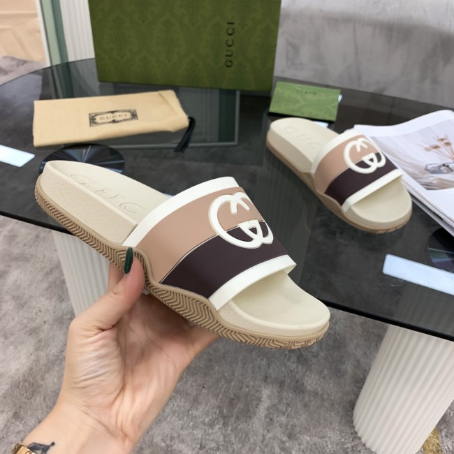 Gucci Men Womens Shoes Interlocking G Slide Sandal Whatapp