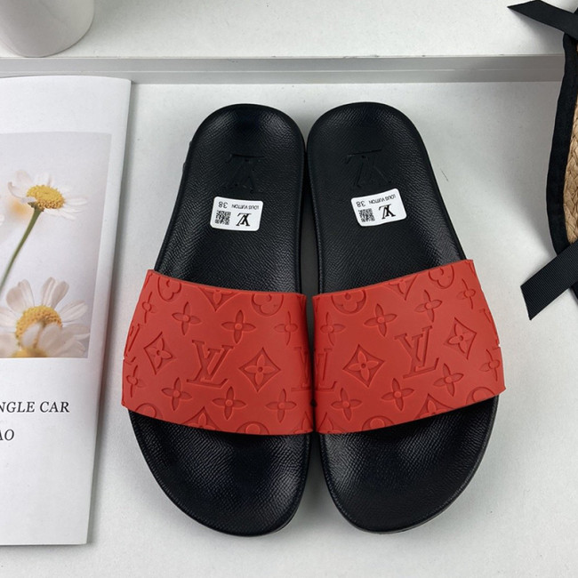 Louis Vuitton Men Shoes Slippers Sandals Flip Flop Luxury Brand WATERFRONT MULE with Original Box Whatapp