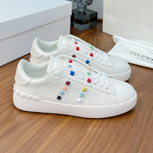 Valentino Men Shoes Fashion Design Luxury Brand OPEN SNEAKER WITH VLTN PRINT with Original Box WY0S0830BLUA01 Whatapp