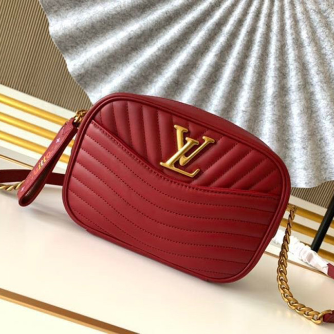 Louis Vuitton Womens Bags Luxury Brand Fashion LOUIS VUITTON NEW WAVE CAMERA BAG Cherry Berry M55330 Whatapp