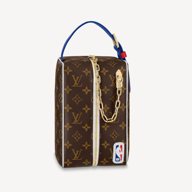 Louis Vuitton Womens and Mens Unisex Bags Luxury Brand LVXNBA CLOAKROOM DOPP KIT BAG M45588 Monogram coated canvas Whatapp