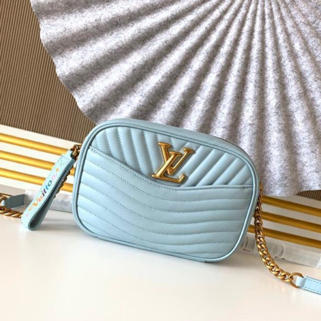 Louis Vuitton Womens Bags Luxury Brand Fashion LOUIS VUITTON NEW WAVE CAMERA BAG Porcelain Blue M55329 Whatapp