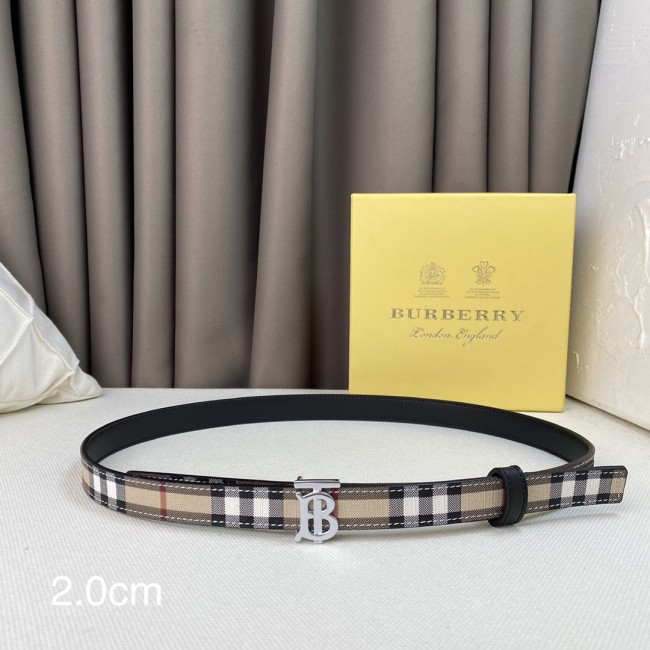 Burberry Womens Belt Luxury Brand Design Fashion Type with Original Box Reversible Vintage Check and Leather Belt Whatapp