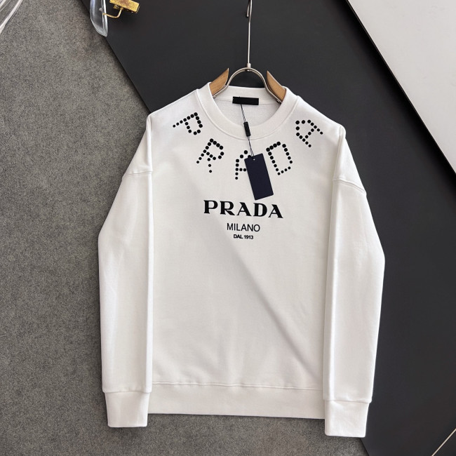 Prada Women Mens Long Sleeve T Shirts Sweatshirt Luxury Brand Mens Sweatshirts Whatapp