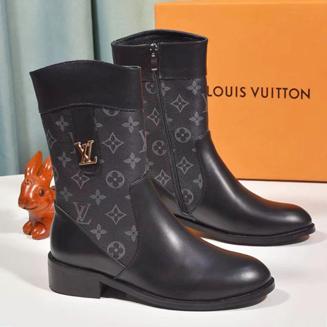 Louis Vuitton Women Shoes Boots Fashion Ankle Boots Luxury Brand Leather Design with Original Box Whatapp