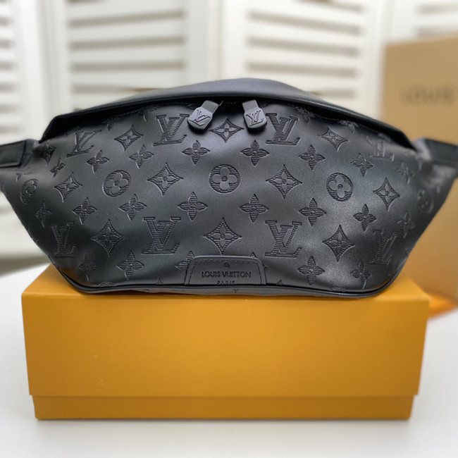 Louis Vuitton Mens Shoulder Bags Luxury Brand Fashion Type DISCOVERY BUMBAG M44388 with Original Box Monogram Shadow calf leather Whatapp