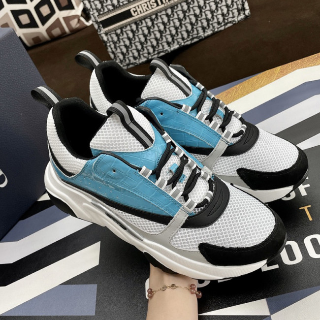 Dior Womens Shoes Sneakers Luxury Brand B22 Sneakers with Original Box Unisex Design Whatapp