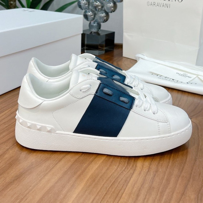 Valentino Men Shoes Fashion Design Luxury Brand OPEN SNEAKER WITH VLTN PRINT with Original Box WY0S0830BLUA01 Whatapp