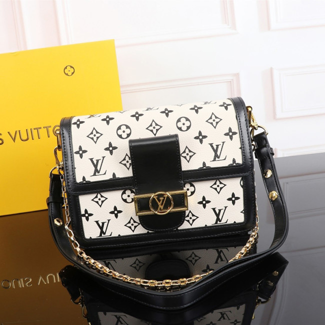 Louis Vuitton Womens Bag GAME ON DAUPHINE MM Luxury Brand Shoulder Bags for Women with Original Box M57463 Whatapp