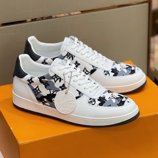 Louis Vuitton Men Shoes Fashion Sneakers RIVOLI Beverly Hills SNEAKER Luxury Brand Casual Shoes with Original Box Whatapp