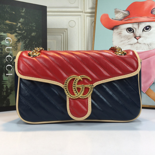 Gucci Womens Bags Shoulder Messenger Bag Luxury Brand Small GG Marmont bag with Original Box Whatapp