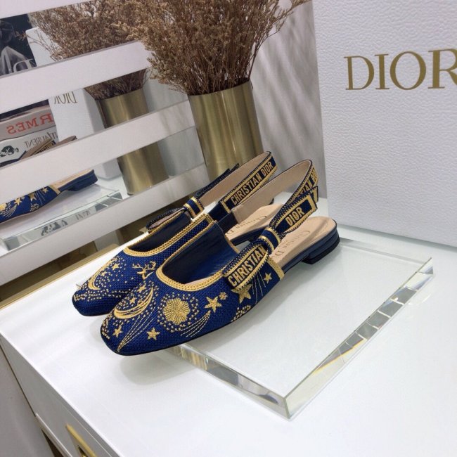 Dior Womens Shoes Slingback Ballerina Flat Whatapp