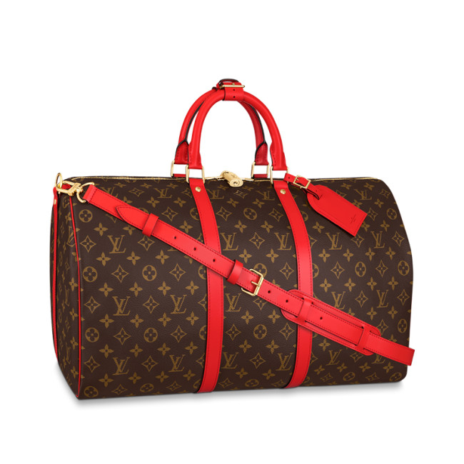 Louis Vuitton Womens and Mens Unisex Bags Luxury Brand KEEPALL BANDOULIÈRE 50 M44740 Whatapp