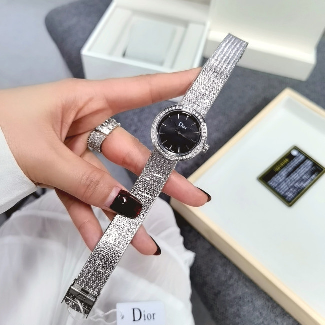 Dior Womens Watch Luxury Brand Design Fashion Type with Original Box La Mini D de Dior Satine Whatapp