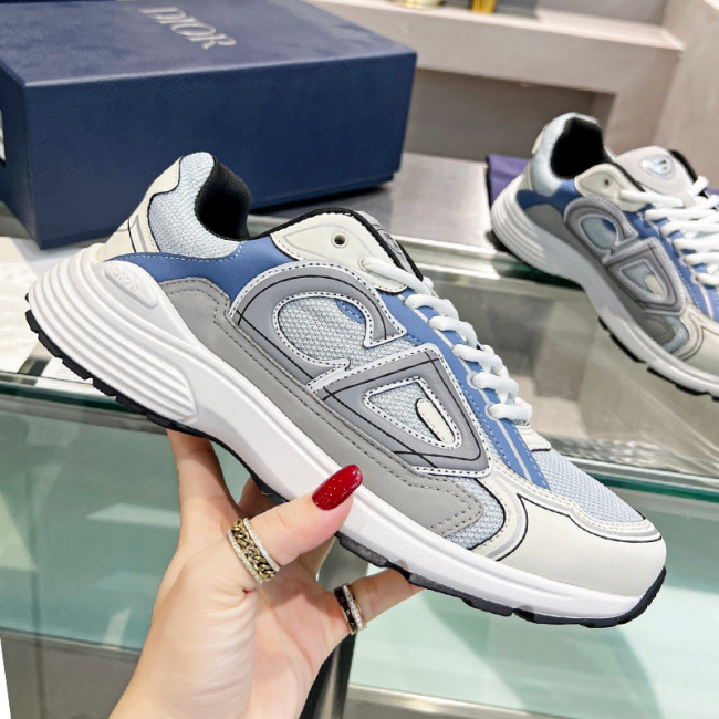 Dior Mens Shoes Sneakers Luxury Brand B30 SNEAKER Mesh and Technical Fabric with Original Box 3SN279ZRA_H840 Whatapp