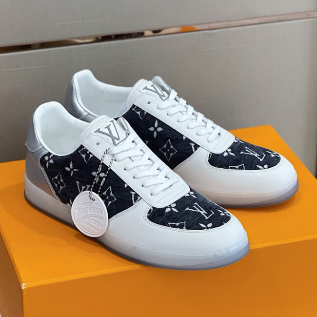 Louis Vuitton Men Shoes Fashion Sneakers RIVOLI Beverly Hills SNEAKER Luxury Brand Casual Shoes with Original Box Whatapp