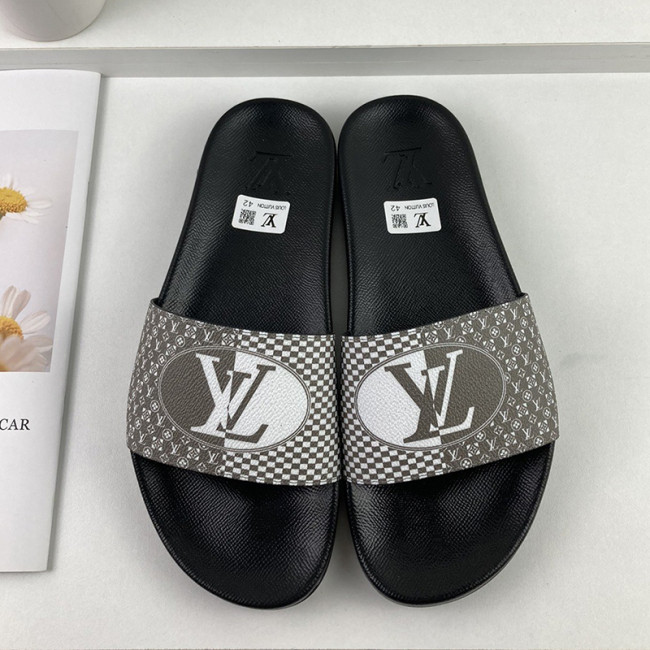 Louis Vuitton Men Shoes Slippers Sandals Flip Flop Luxury Brand WATERFRONT MULE with Original Box Whatapp