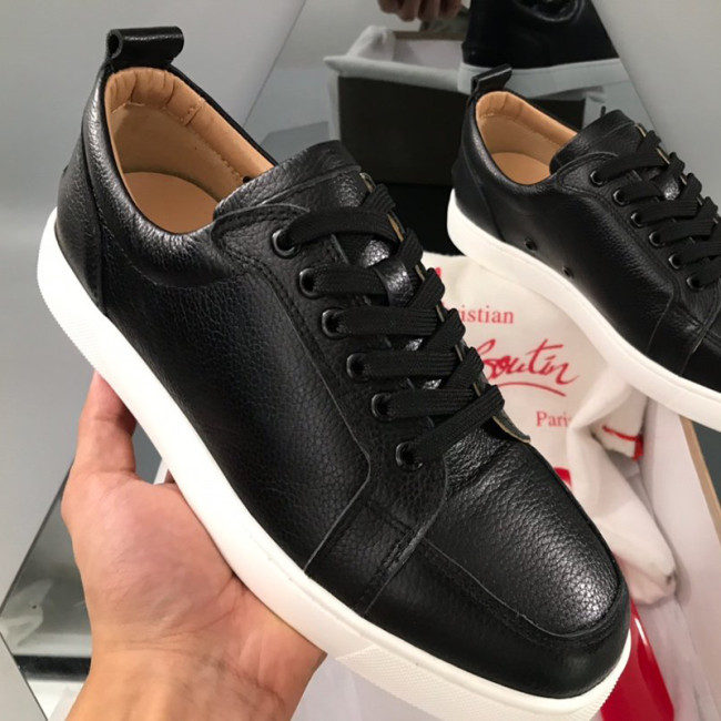 Christian Louboutin Mens Shoes Luxury Brand Red Bottom Design Louis Junior Spikes Flat with Original Box CL sneakers Whatapp