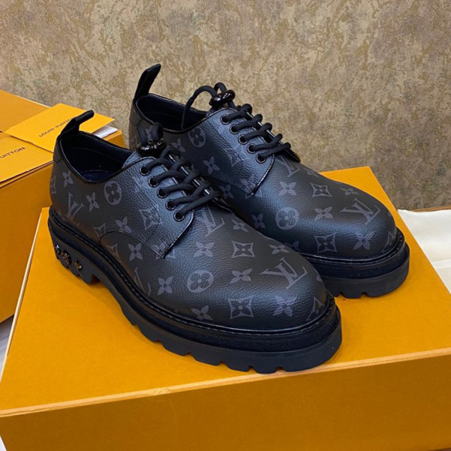 Louis Vuitton Men Shoes Leather Business Luxury Brand LV Dress Shoes with Original Box Whatapp