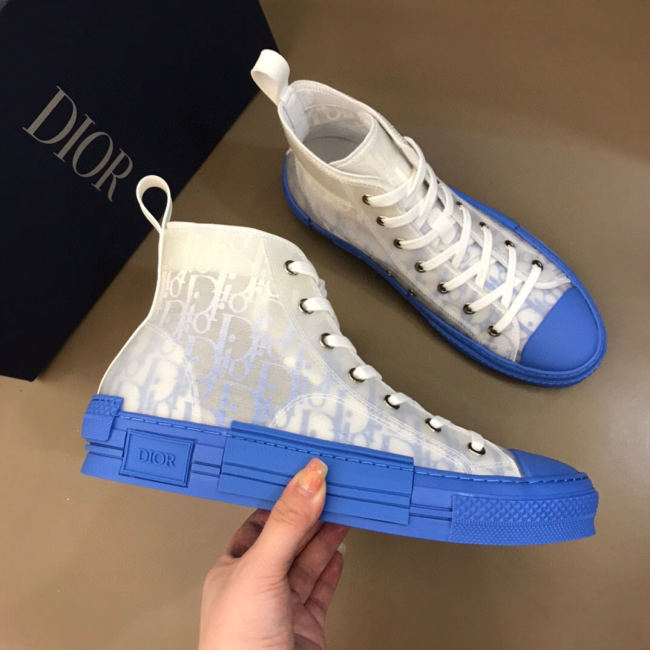 Dior Womens Mens Shoes Sneakers Luxury Brand Unisex Design B23 High-Top Sneaker with Box Whatapp