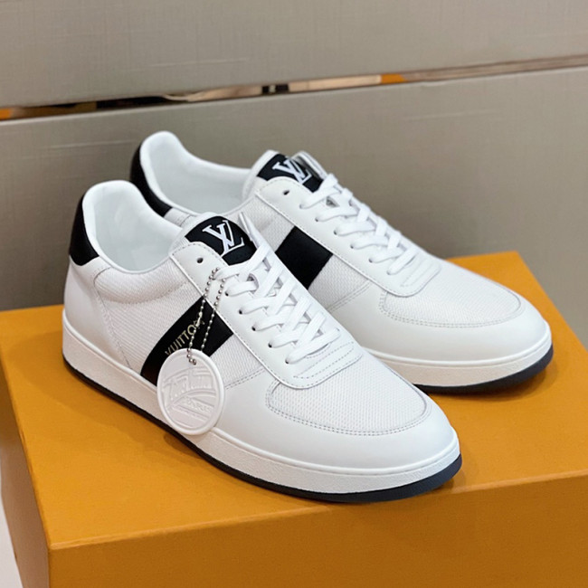 Louis Vuitton Men Shoes Fashion Sneakers RIVOLI SNEAKER Luxury Brand Casual Shoes with Original Box Whatapp