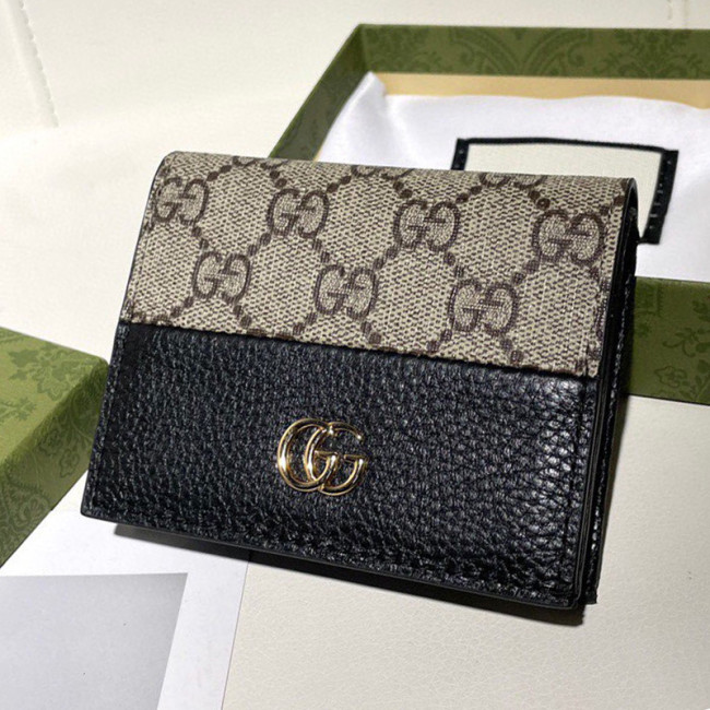 Gucci Womens Bags Wallets Leather Design Luxury Brand GG Marmont card case wallet with Original Box 658610 17WAG 5788 Whatapp