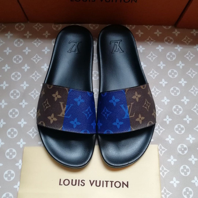 Louis Vuitton Womens Mens Shoes Slippers Sandals Flip Flop Luxury Brand WATERFRONT MULE with Original Box Whatapp