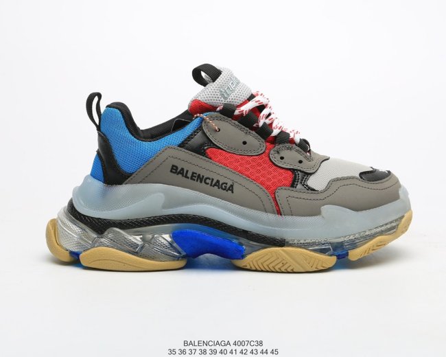 Balenciaga Womens Shoes Sneakers Luxury Brand Triple S Sneaker with Original Box 4007C38 Whatapp