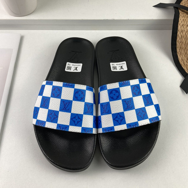 Louis Vuitton Men Shoes Slippers Sandals Flip Flop Luxury Brand WATERFRONT MULE with Original Box Whatapp