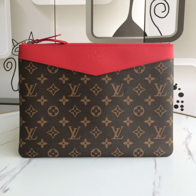 Louis Vuitton Womens Clutch Wallet Purse Bags Luxury Brand Fashion Type DAILY POUCH Monogram Whatapp