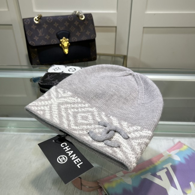 Chanel Men Womens Hats Luxury Brand Knit Hat with Original Box