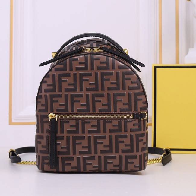 Fendi Womens Bags Shoulder Backpacks Luxury Brand Fendi Zaino Mini Fashion Backpacks for Women with Original Box Whatapp