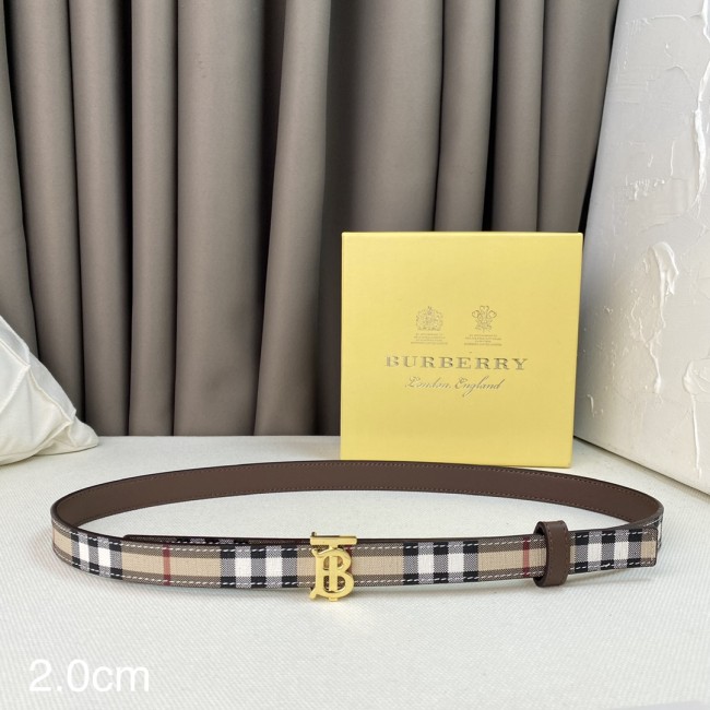 Burberry Womens Belt Luxury Brand Design Fashion Type with Original Box Reversible Vintage Check and Leather Belt Whatapp