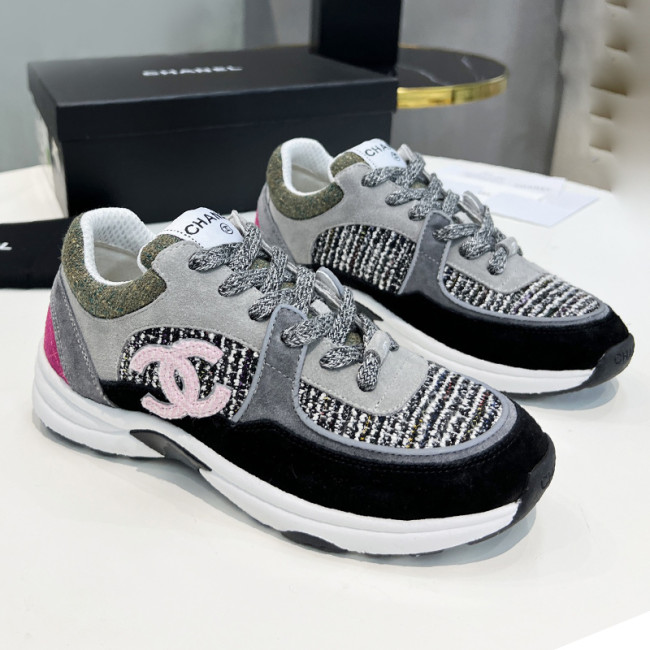 Chanel Women Shoes Sneakers Luxury Brand Sports Shoes Breathable Design with Original Box Whatapp