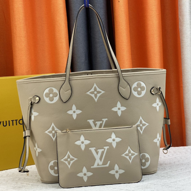 Louis Vuitton Womens Bags Handbags Luxury Brand Fashion Type NEVERFULL MM M21352 Silver Coated canvas Whatapp