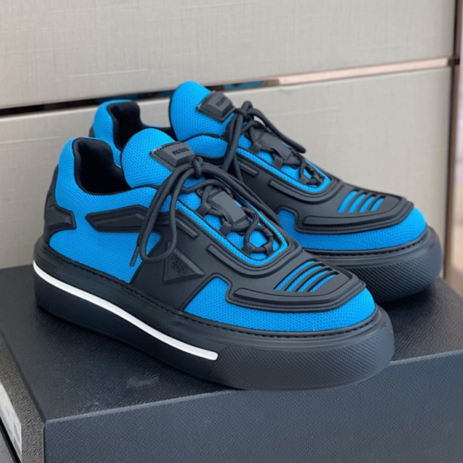 Prada Mens Shoes Casual Luxury Brand Breathable Sneakers with Original Box Thunder Sneaker Whatapp