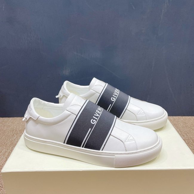 Givenchy Men Shoes Fashion Type Luxury Brand GIVENCHY SNEAKERS IN LEATHER WITH LATEX BAND with Original Box Whatapp