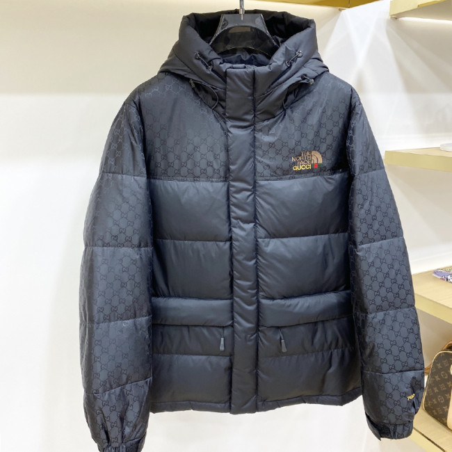 Gucci X The North Face Design Mens Womens Winter Windprood Down Jackets Keep Warm 90% White Duck Down Whatapp