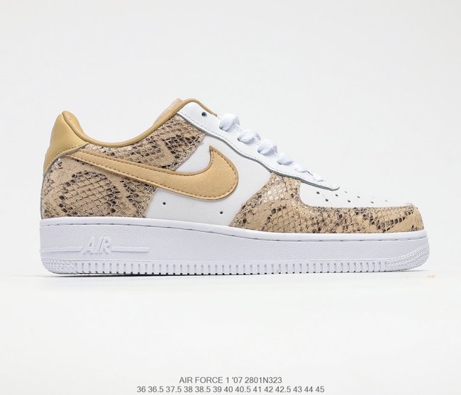 Nike Air Force 1 Low Premium Cocoa Snake Sneakers Men Womens Shoes 2801N323 Whatapp