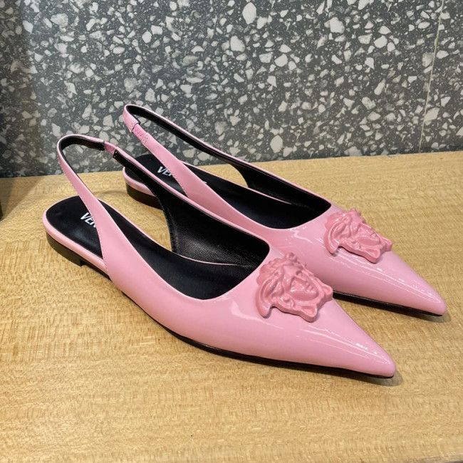 Versace Brand Womens Sandals Shoes Pumps Leather Big Size LA MEDUSA LEATHER PUMPS Design Luxury Brand Sandals for Women Whatapp