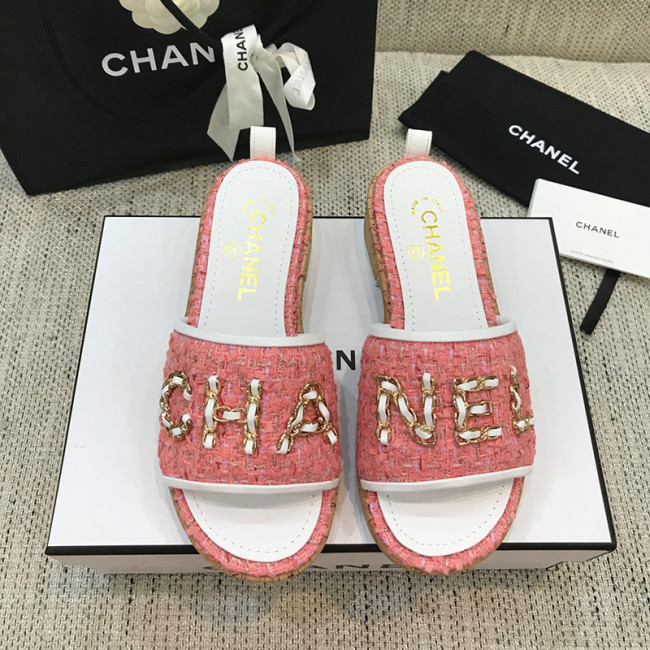 Chanel Womens Shoes Mules Tweed Whatapp