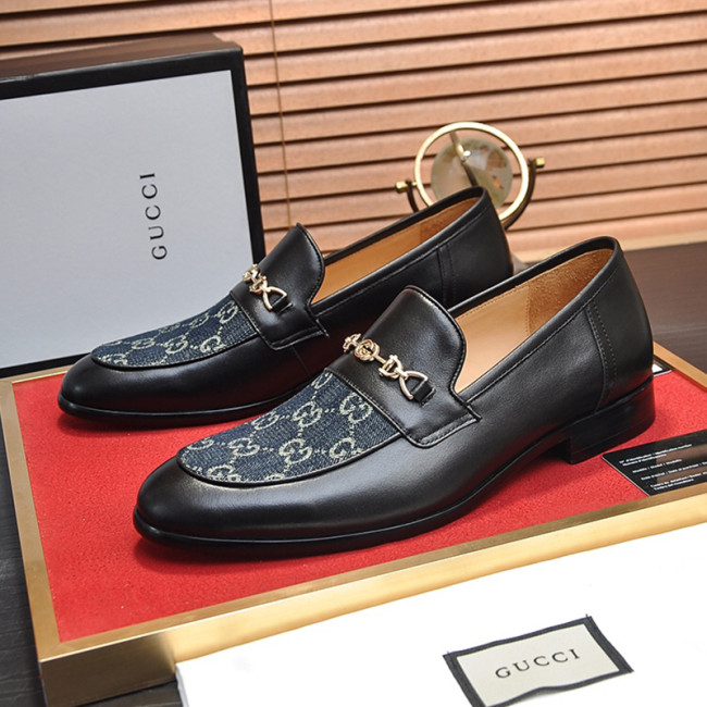 Gucci Mens Shoes Leather Design Luxury Brand Business Dress Shoes for Men with Original Box Whatapp