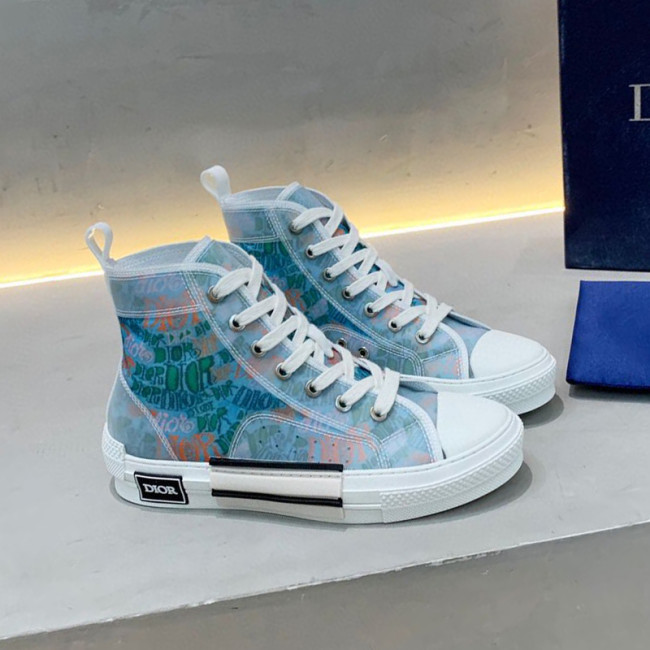 Dior Womens Mens Shoes Sneakers Luxury Brand Unisex Design B23 High-Top Sneaker with Box Whatapp