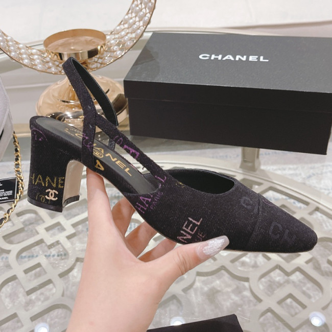 Chanel Womens Shoes Sandals Slingbacks Luxury Brand Design with Original Box Women Slippers Slingback 6cm Heel Whatapp