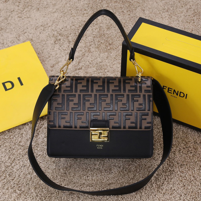 Fendi Womens Bags Shoulder Bags Handbags Luxury Brand FENDI Kan U leather bag with Original Box Whatapp