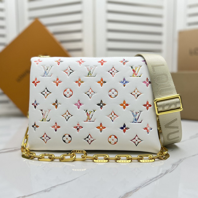 Louis Vuitton Womens Bags Messenger Shoulder Bags Luxury Brand COUSSIN PM M20379 with Original Box Monogram embossed puffy lambskin Whatapp