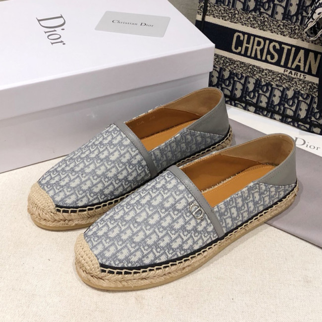 Dior Women Shoes Luxury Brand Design Dior Granville Espadrille Women Shoes with Box Whatapp